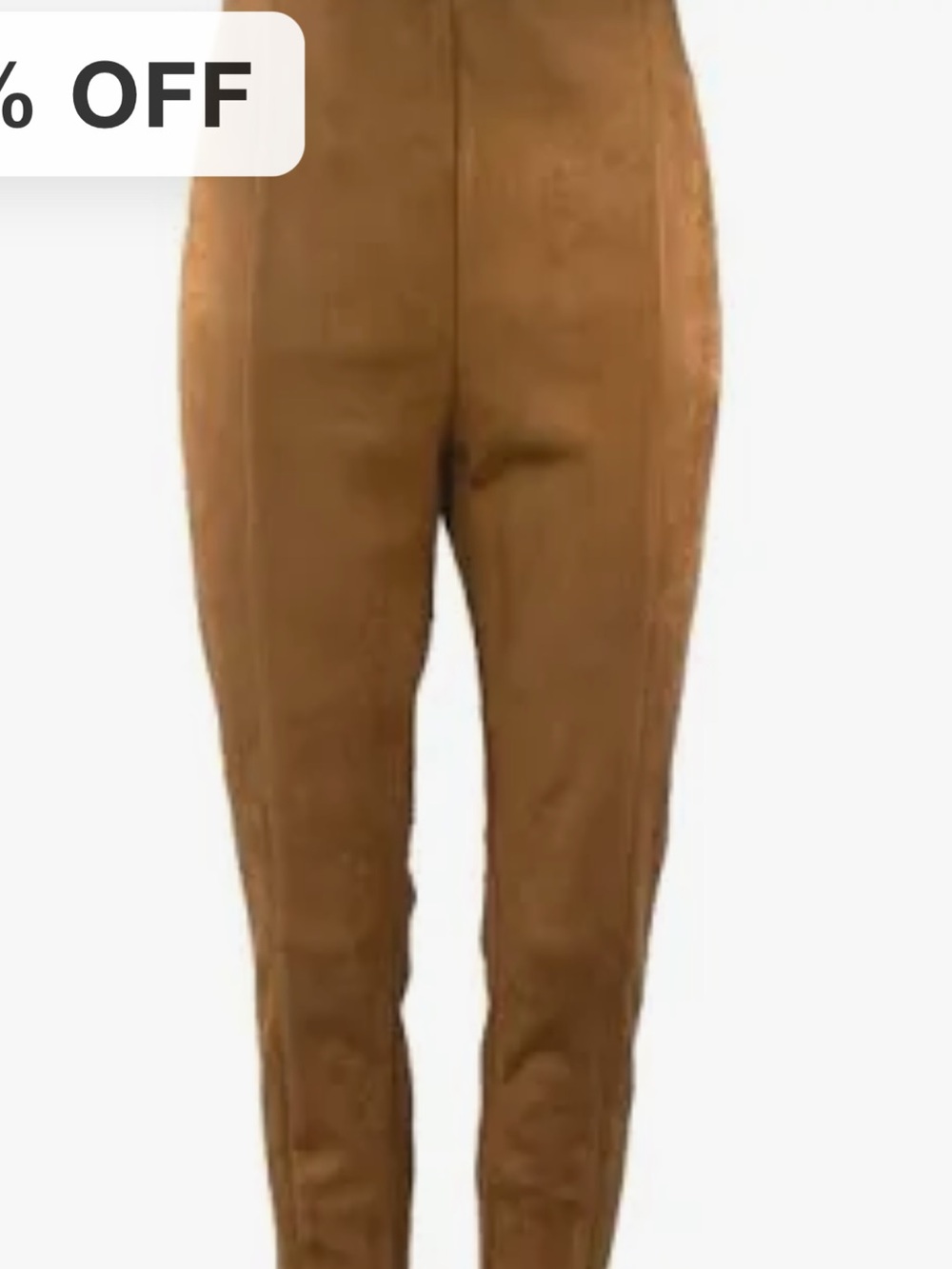 LOFT Slim High-Waist Tapered Pants in Camel Brown